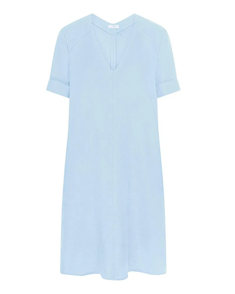 Riani Kleid V-Ausschnitt  blau Blau