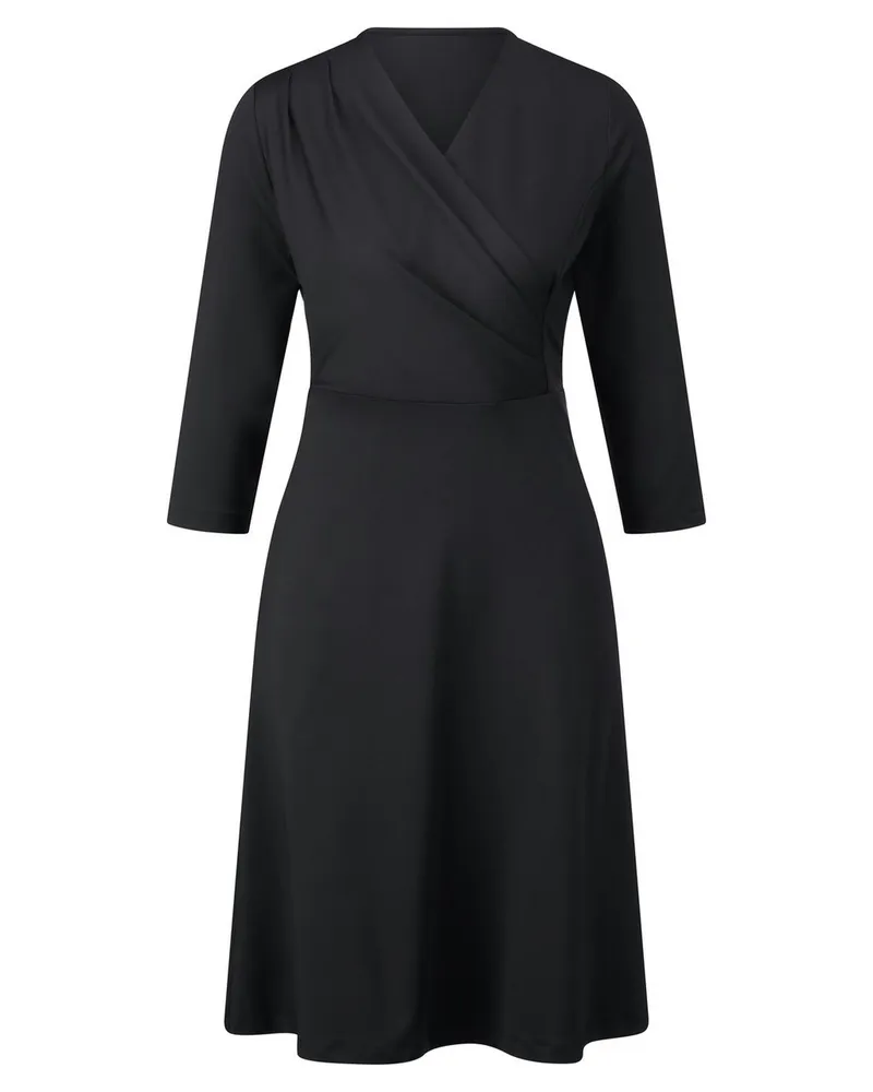 St. Emile Jersey-Kleid 3/4-Arm  schwarz Schwarz