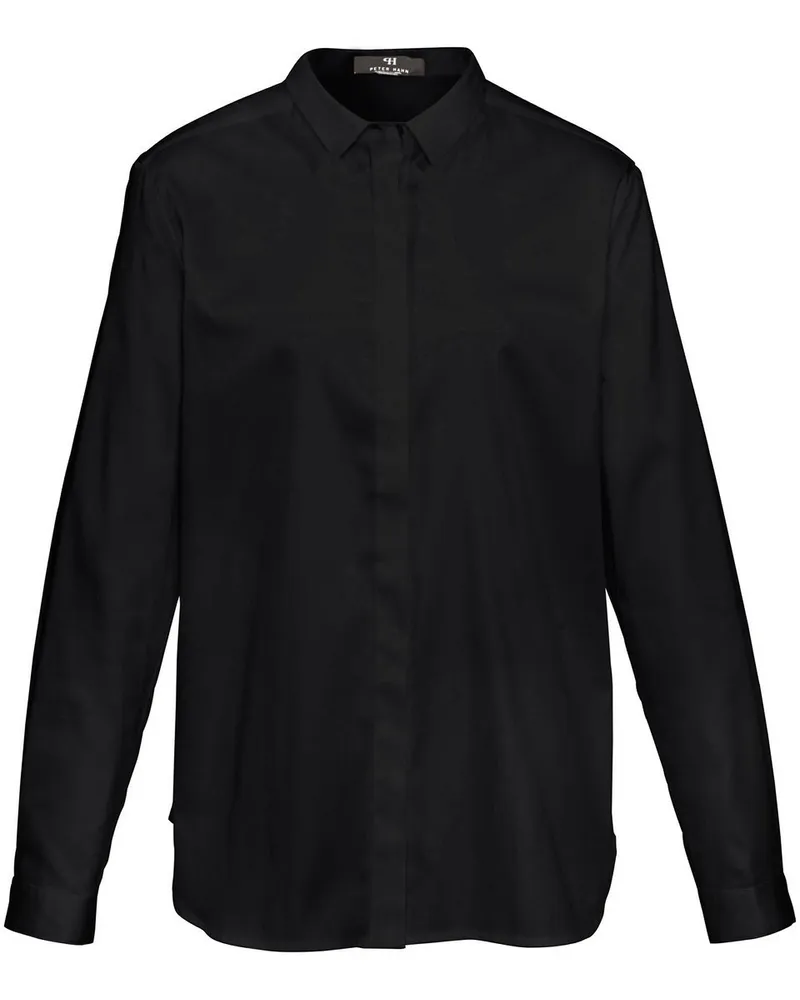 Peter Hahn Bluse im Oversized-Schnitt  schwarz Schwarz