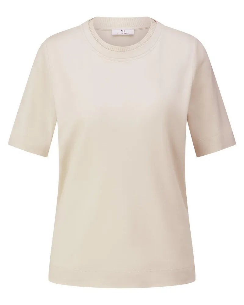 Peter Hahn Rundhals-Shirt  beige Beige