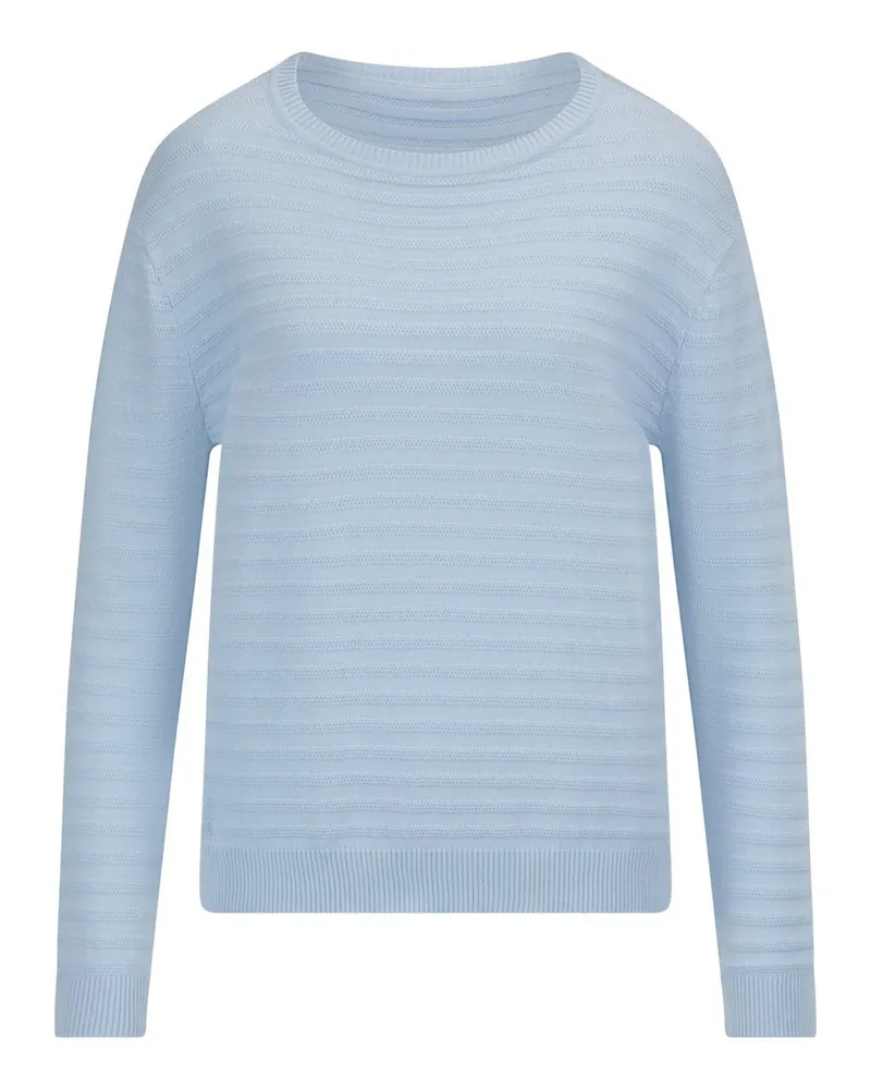 Peter Hahn Rundhals-Pullover aus 100% SUPIMA®-­Baumwolle  blau Blau