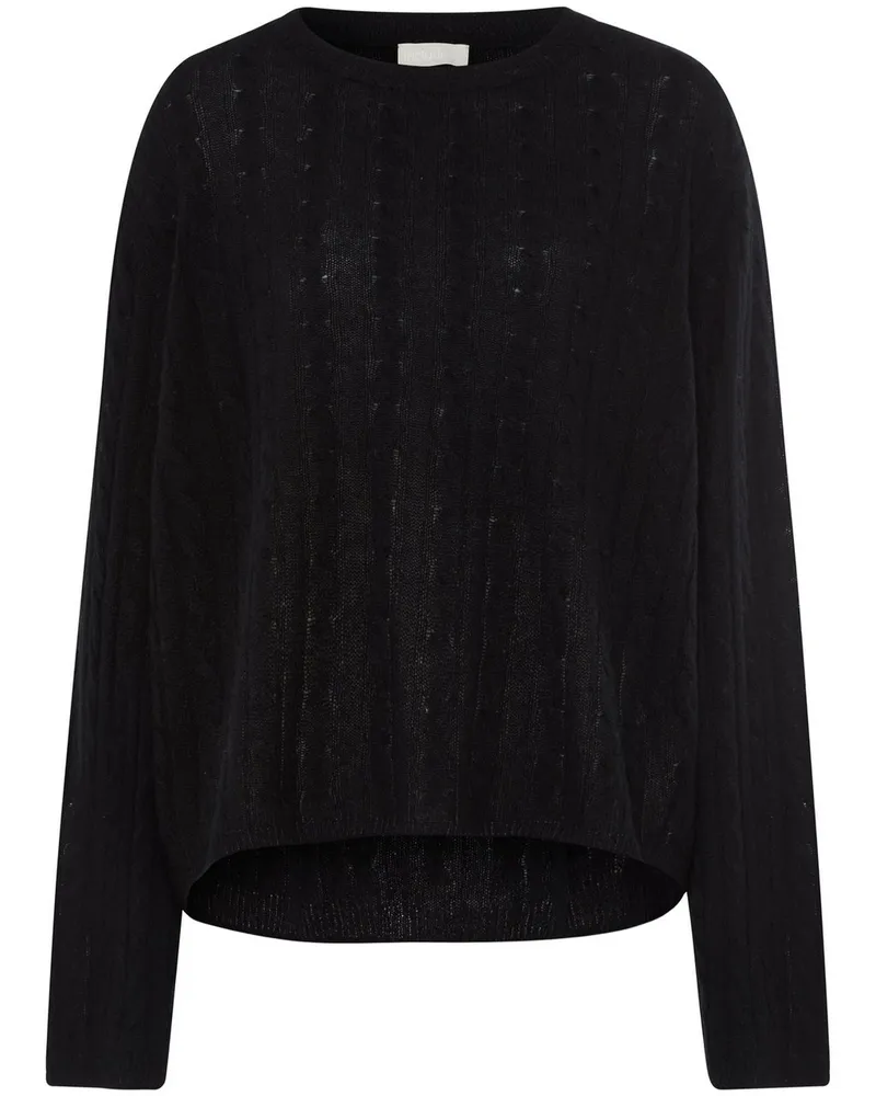 Include Rundhals-Pullover  schwarz Schwarz
