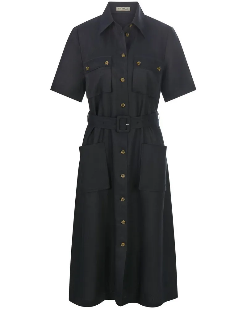 UTA RAASCH Leinenkleid  schwarz Schwarz