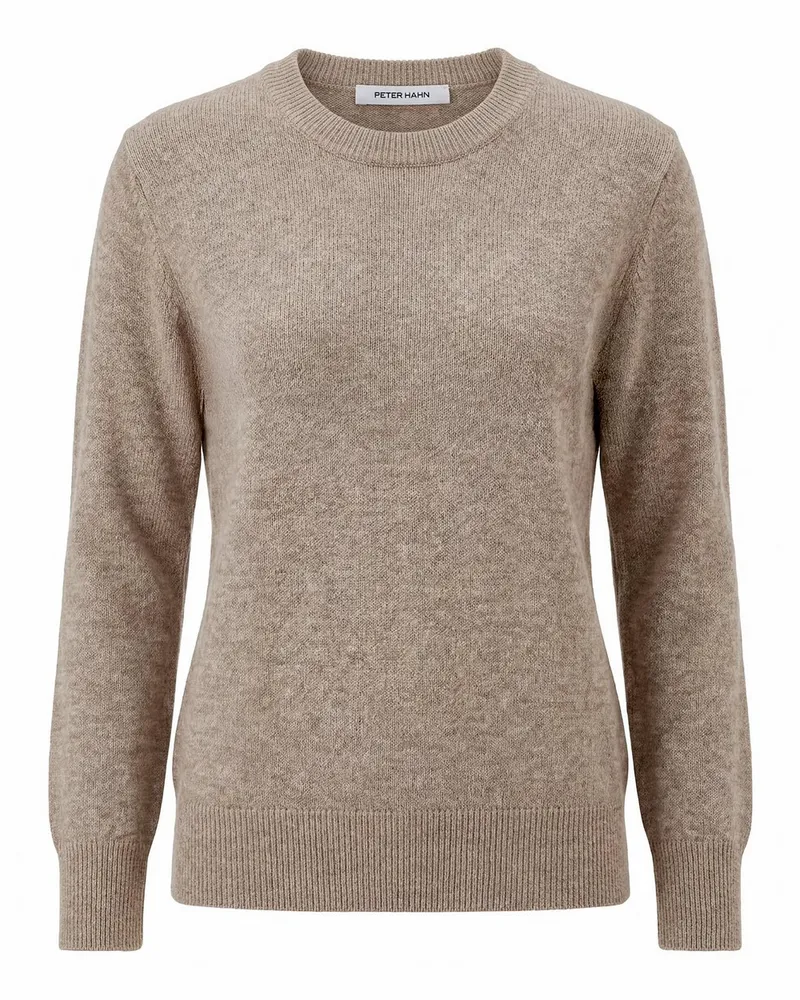 Peter Hahn Rundhals-Pullover  beige Beige