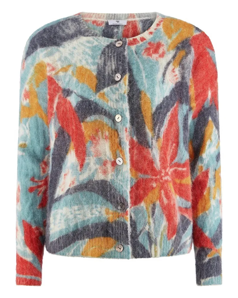 Peter Hahn Strickjacke  mehrfarbig Mehrfarbig