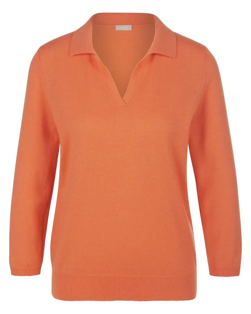 Include Polo-Pullover 3/4-Arm  orange Orange
