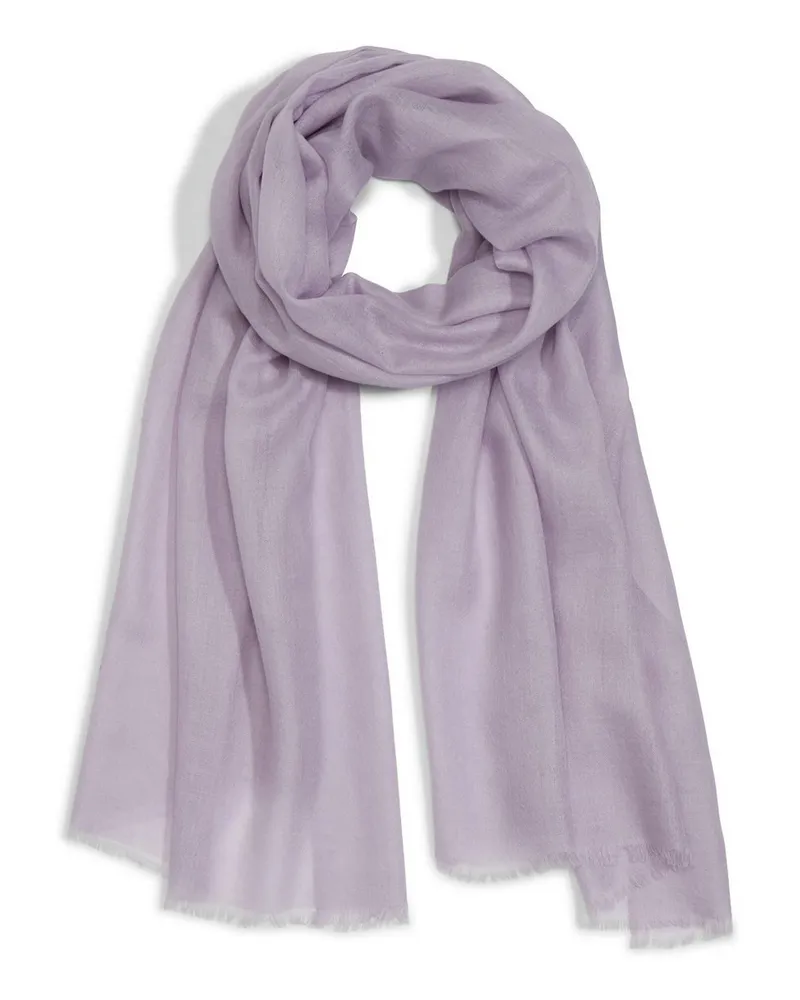 Peter Hahn Schal aus Seide und Kaschmir  lila Lila