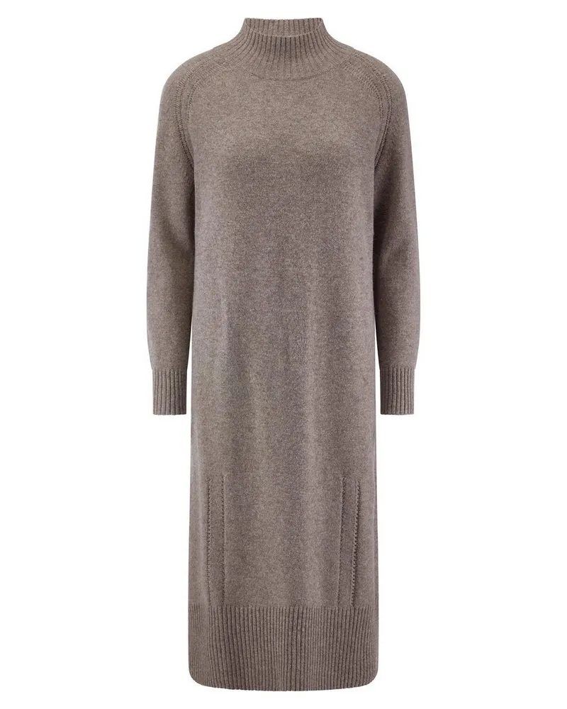 DAY.LIKE Strickkleid Stehkragen  beige Beige
