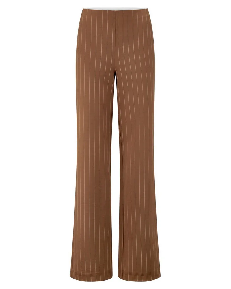 Peter Hahn Wide Fit-Jersey-Hose  braun Braun