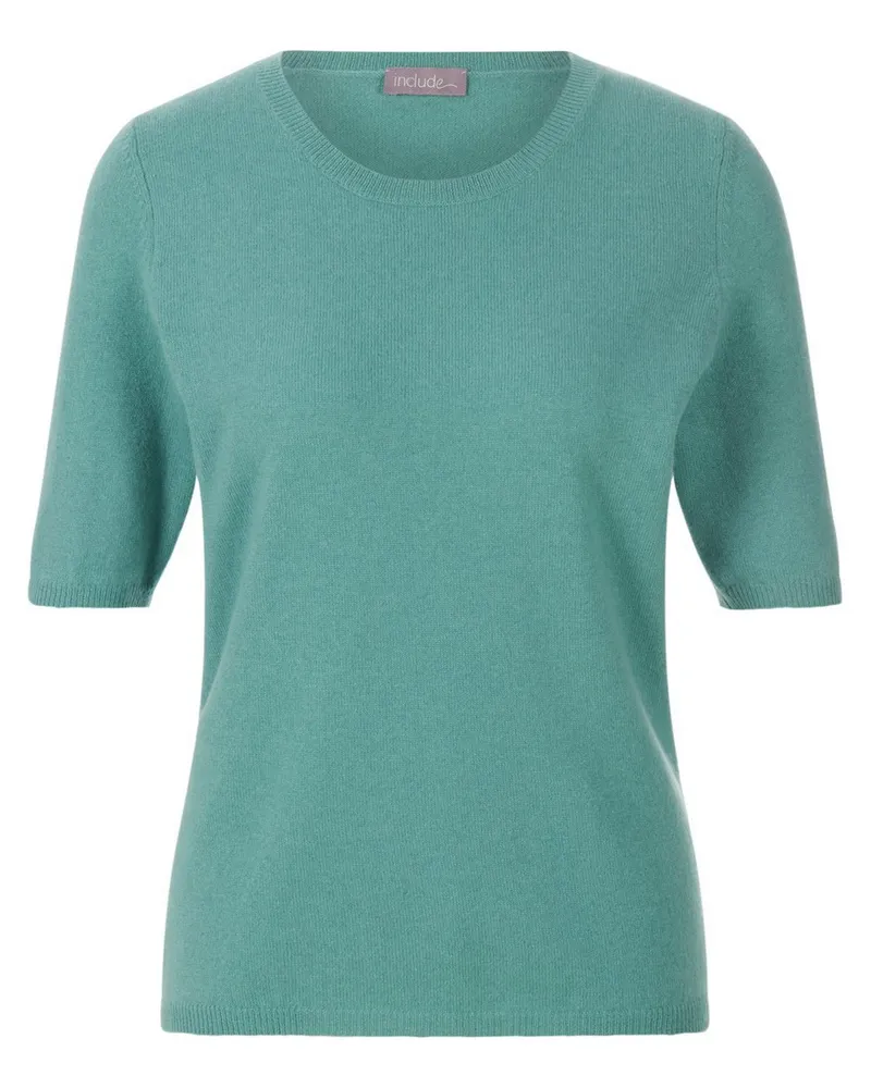 Peter Hahn Rundhals-Pullover aus Schurwolle und Kaschmir  grün Grün