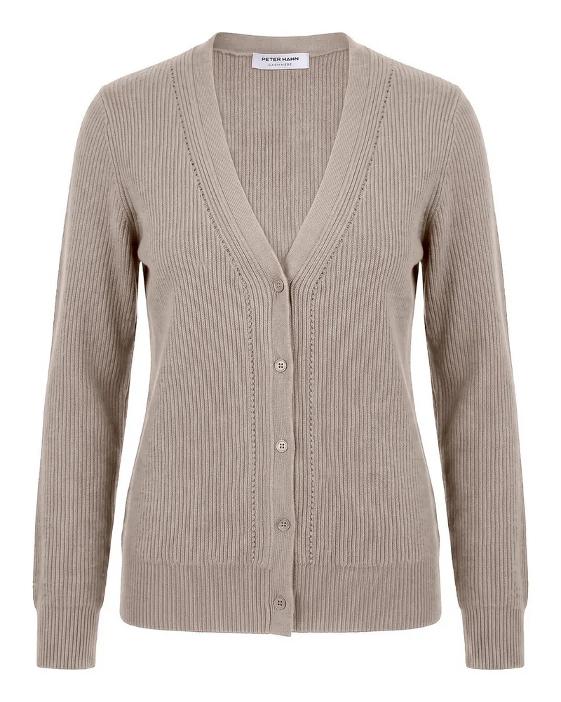 Peter Hahn Strickjacke  beige Beige