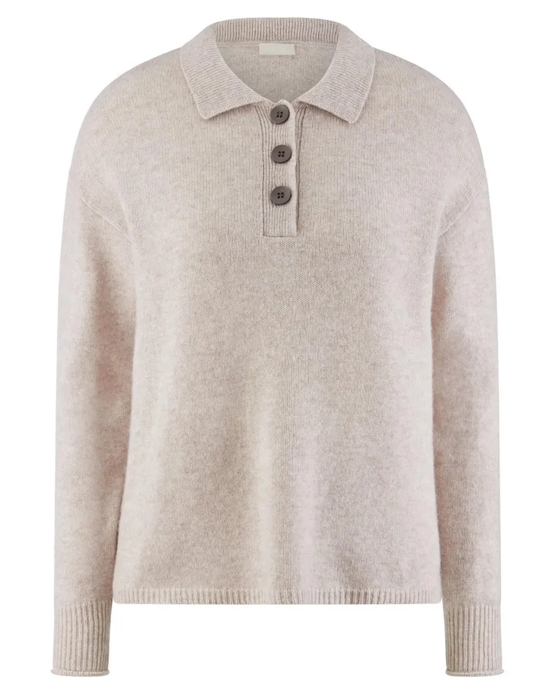 Include Polo-Pullover  beige Beige