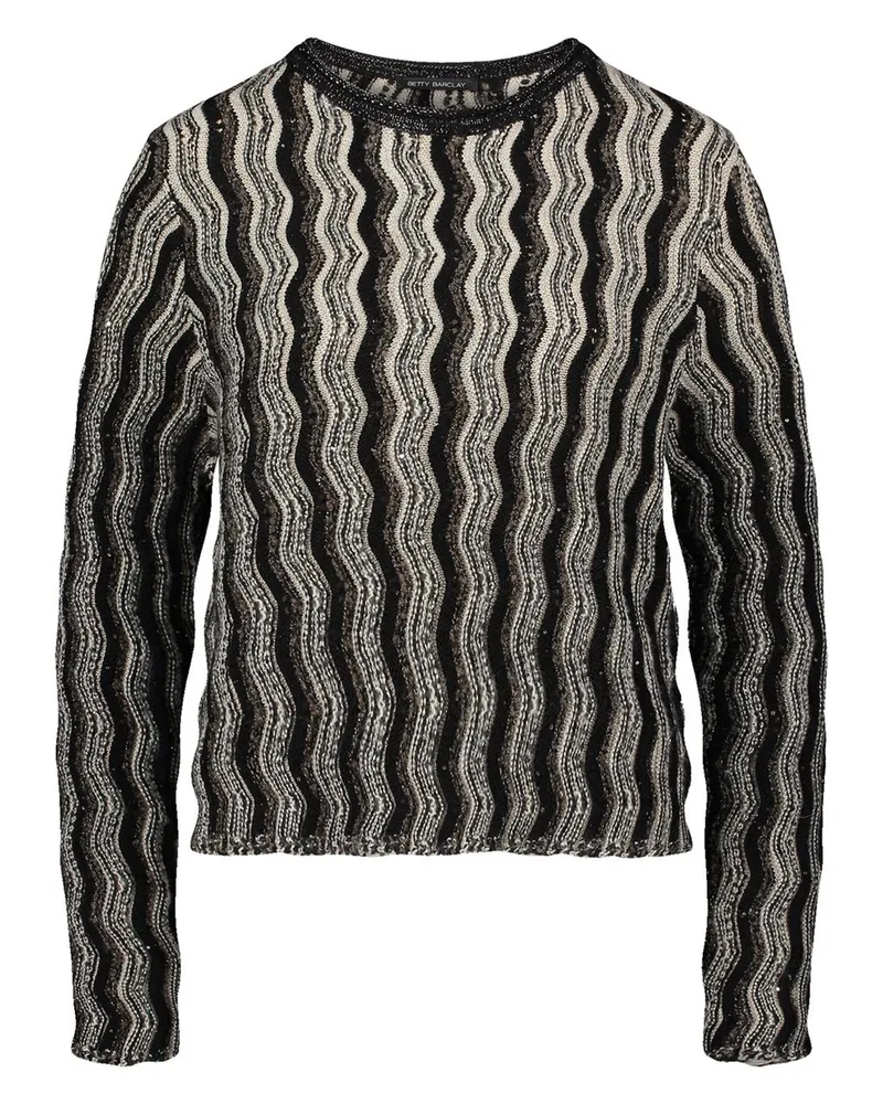 Betty Barclay Rundhals-Pullover  schwarz Schwarz