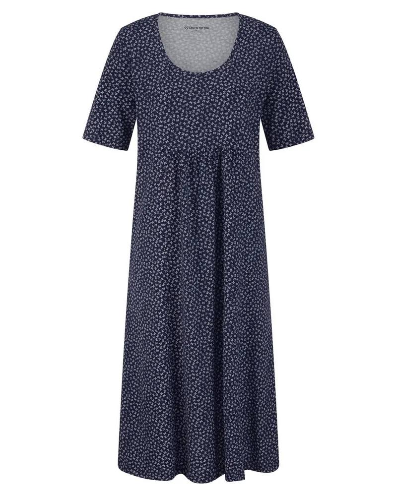 Green Cotton Kleid Selma  blau Blau