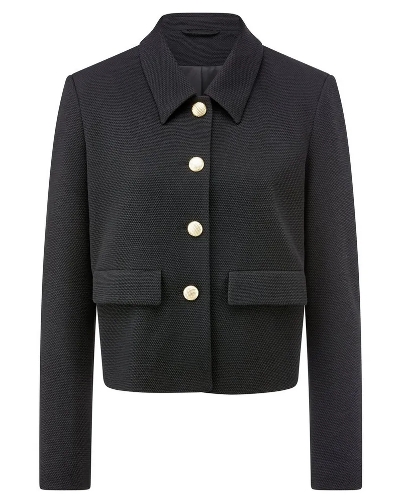 Peter Hahn Jersey-Jacke  schwarz Schwarz