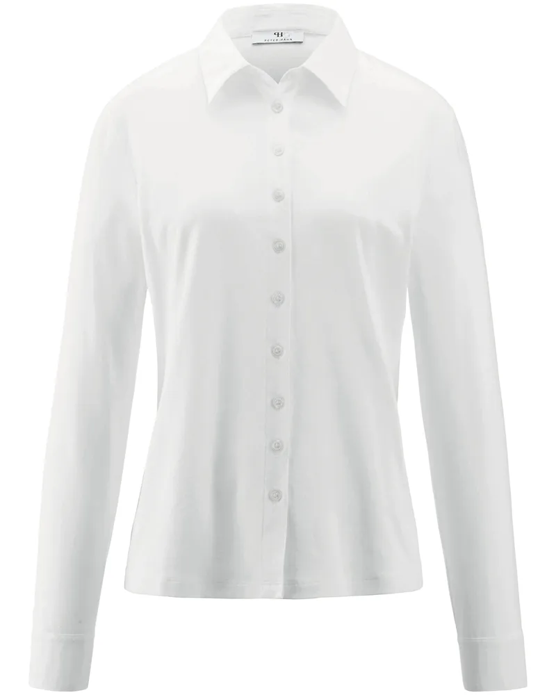 Peter Hahn Jersey-Bluse  weiss Weiss