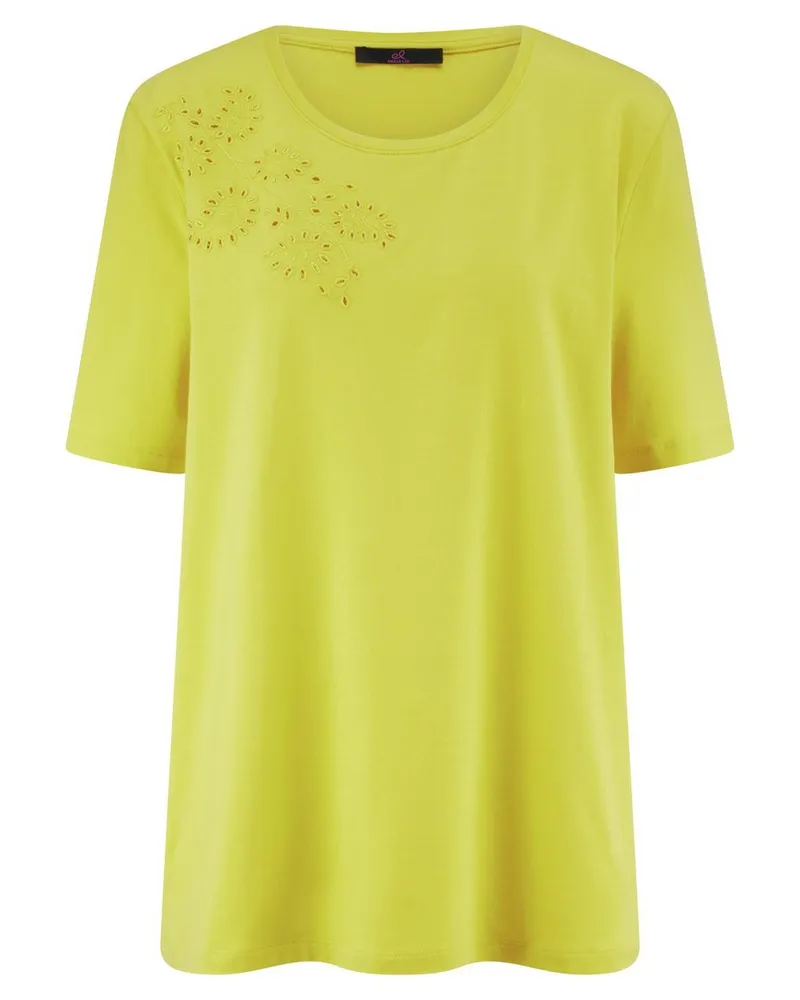 Emilia Lay Rundhals-Shirt  gelb Gelb