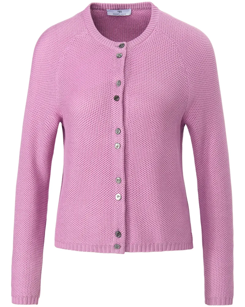 Peter Hahn Strickjacke aus 100% SUPIMA®-Baumwolle  lila Lila