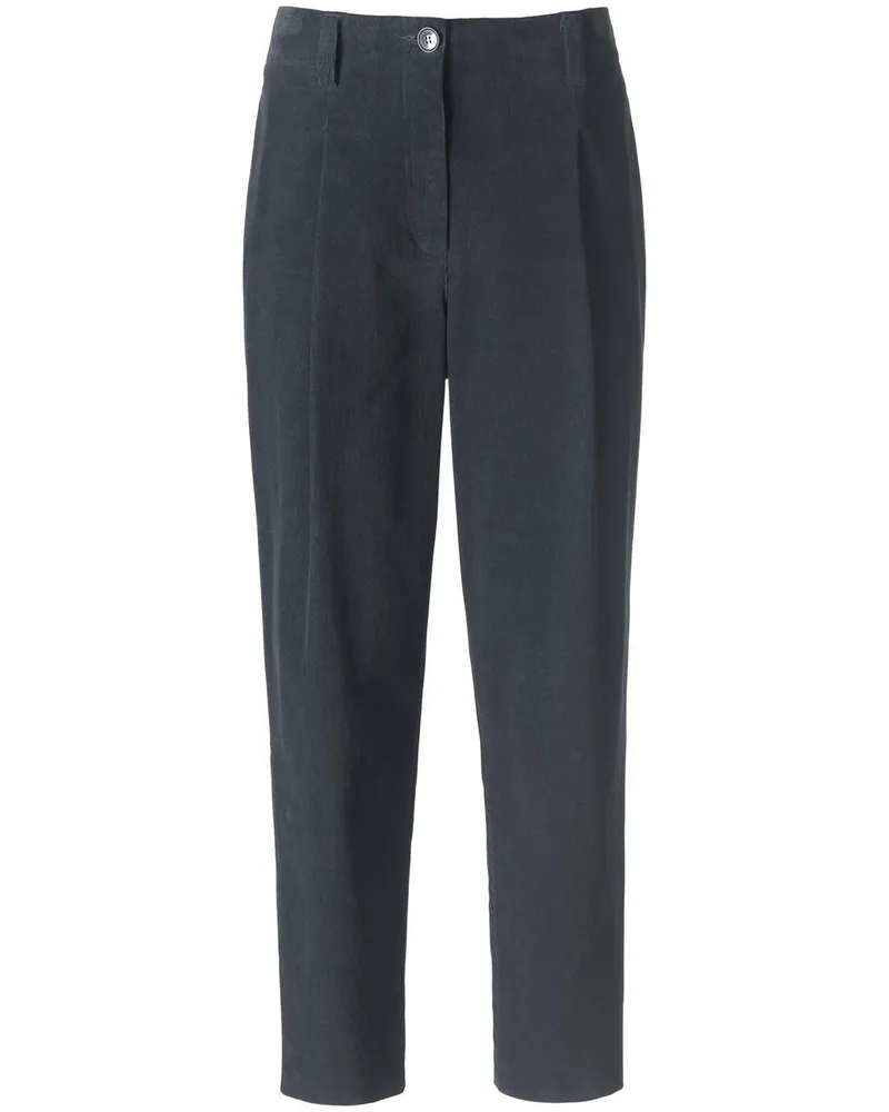 Peter Hahn 7/8-Feincord-Hose  blau Blau