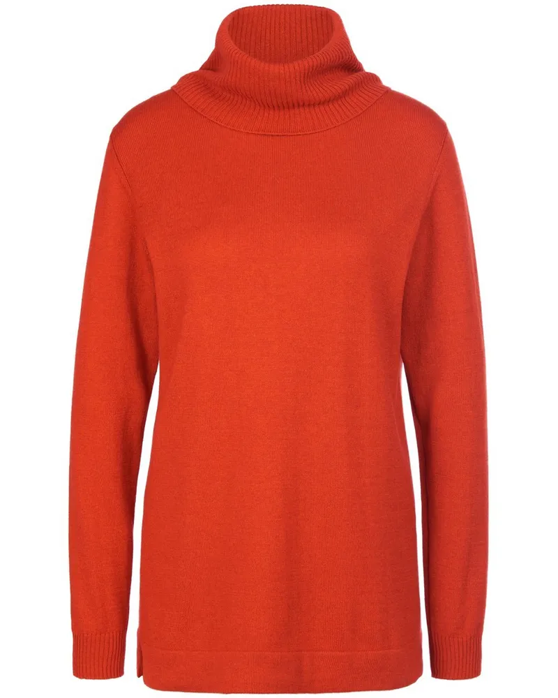 Peter Hahn Rollkragen-Pullover Modell Tamara  Seide/Kaschmir orange Orange