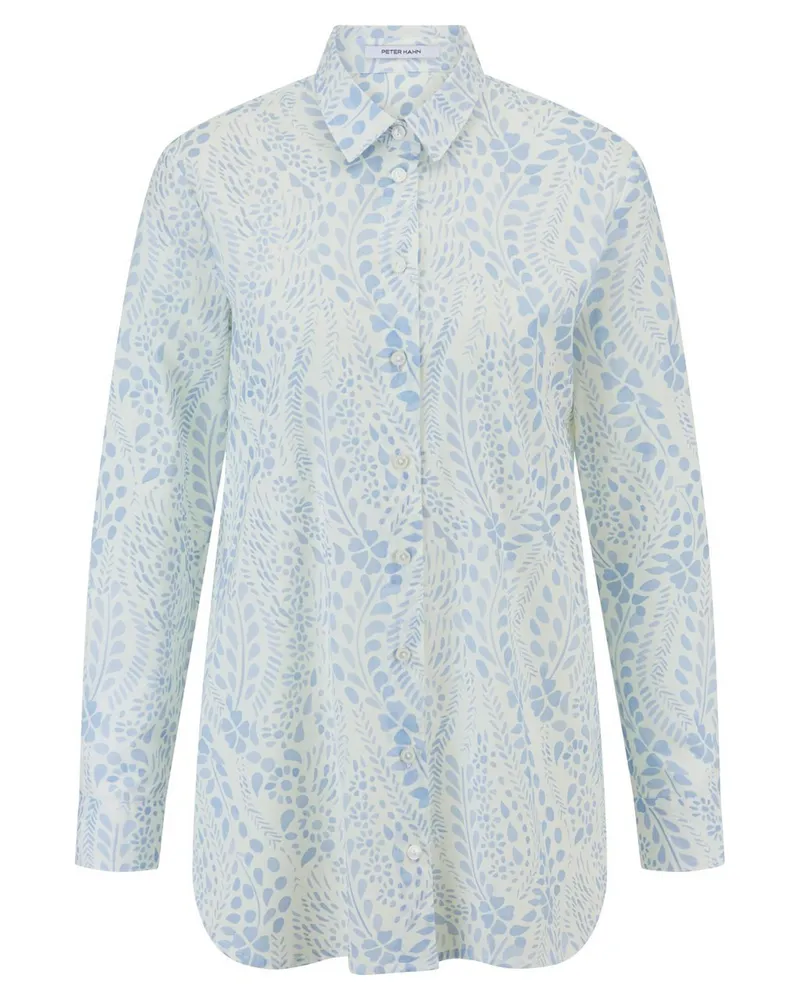 Peter Hahn Long-Bluse  weiss Weiss