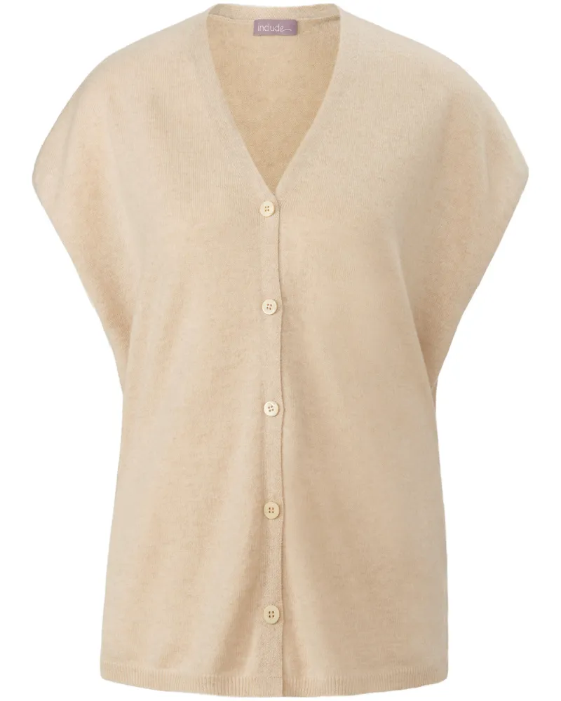 Include Strickjacke Premium-Kaschmir  beige Beige