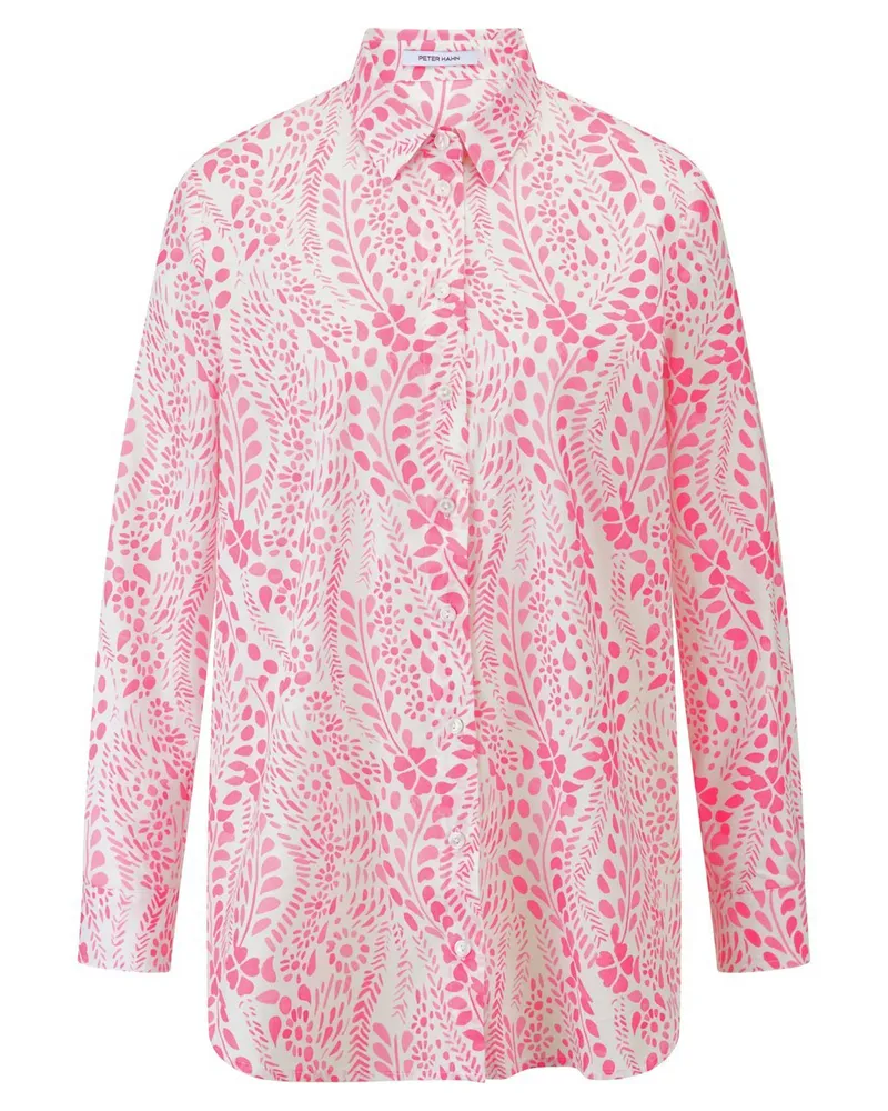 Peter Hahn Long-Bluse  weiss Weiss