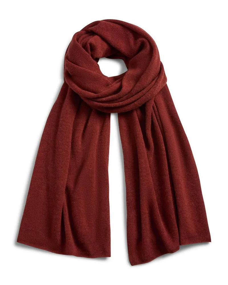 Include Schal aus 100% Kaschmir  rot Rot