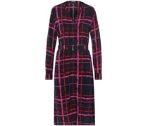 Midi-Hemdblusen-Kleid  blau