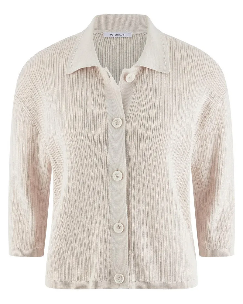 Peter Hahn Strickjacke 3/4-Arm  beige Beige