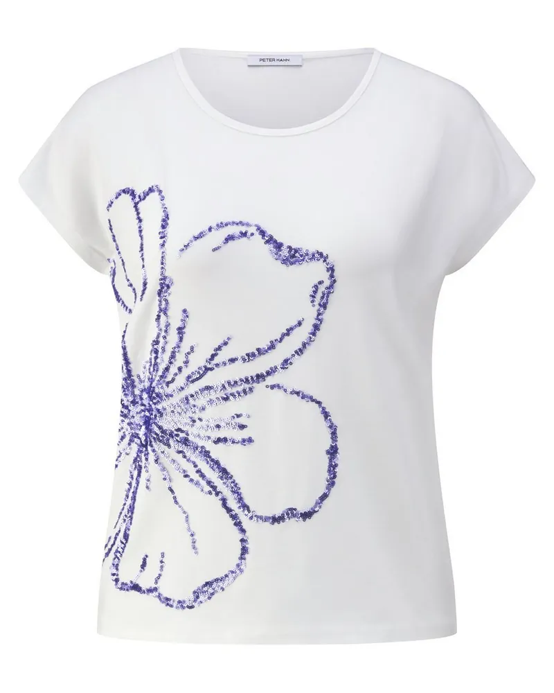 Peter Hahn Rundhals-Shirt  weiss Weiss