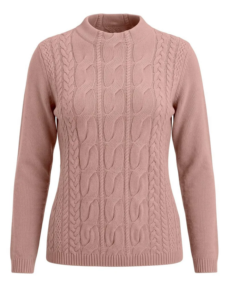 Peter Hahn Rundhals-Pullover  rosé Rosé