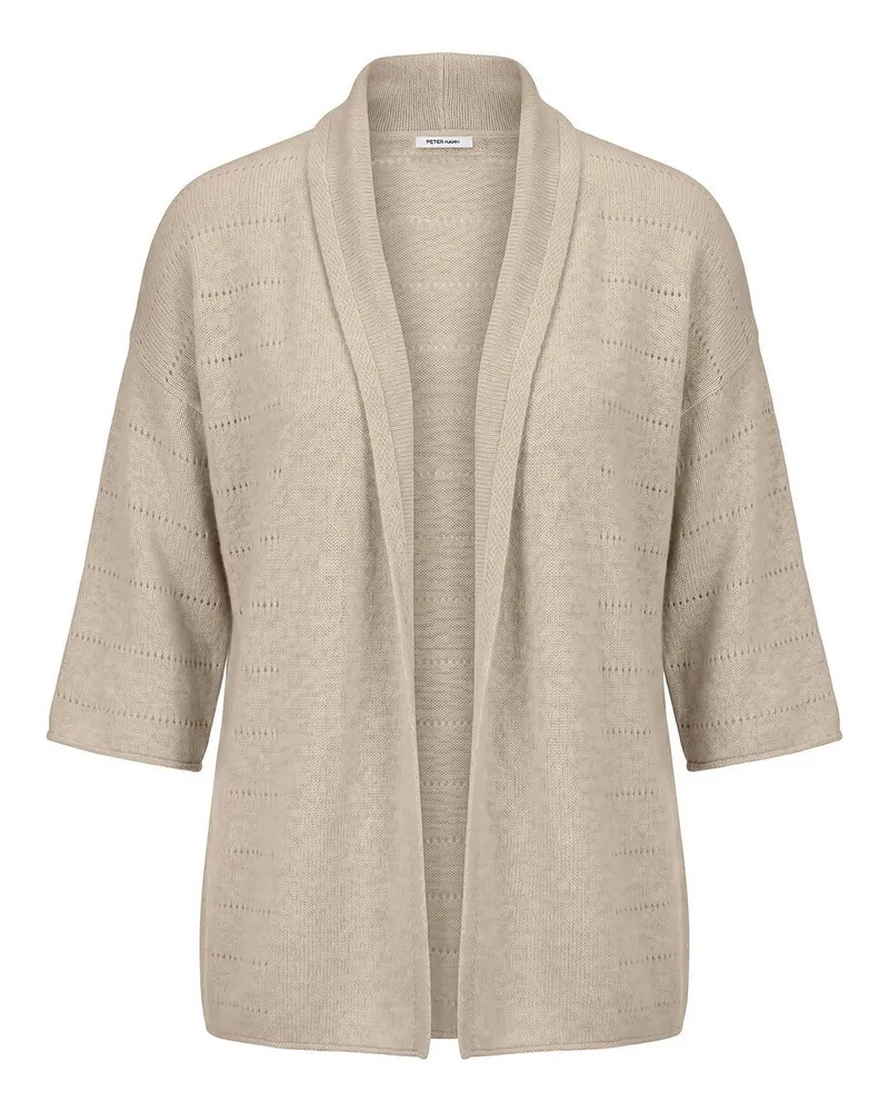 Peter Hahn Strickjacke aus 100% Kaschmir  beige Beige