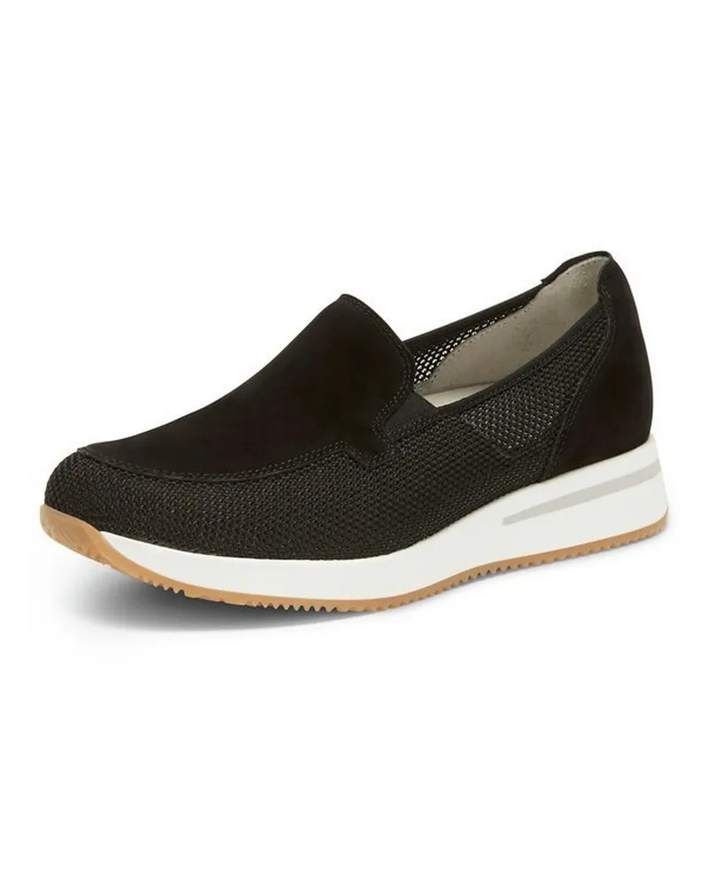 Waldläufer Slipper Agnes  schwarz Schwarz