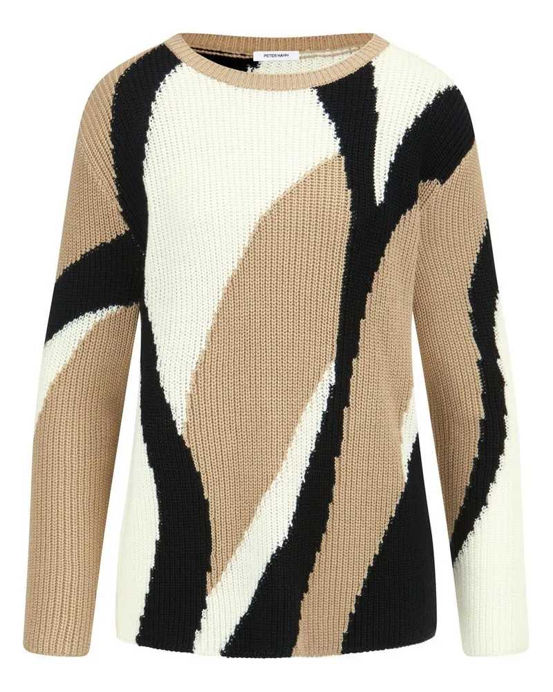 Peter Hahn Rundhals-Pullover  beige Beige