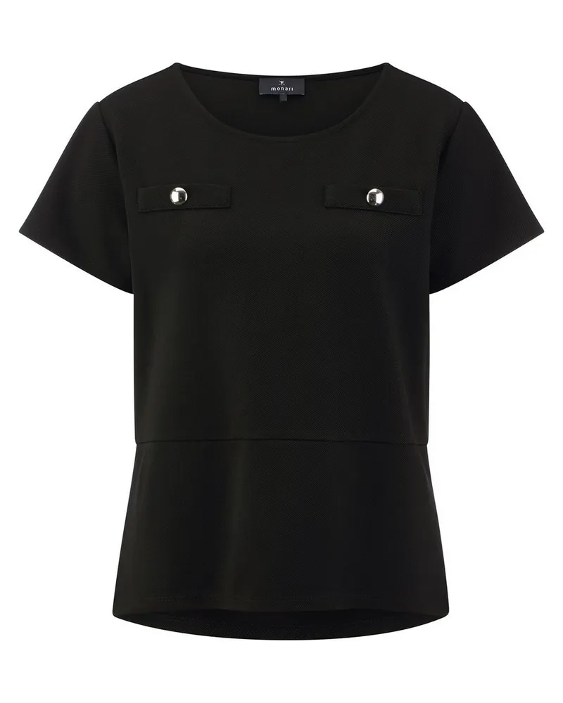 monari Rundhals-Shirt  schwarz Schwarz