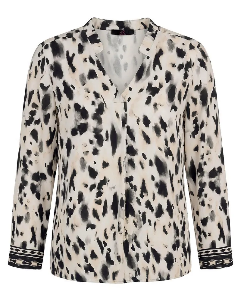 Emilia Lay Bluse V-Ausschnitt  beige Beige