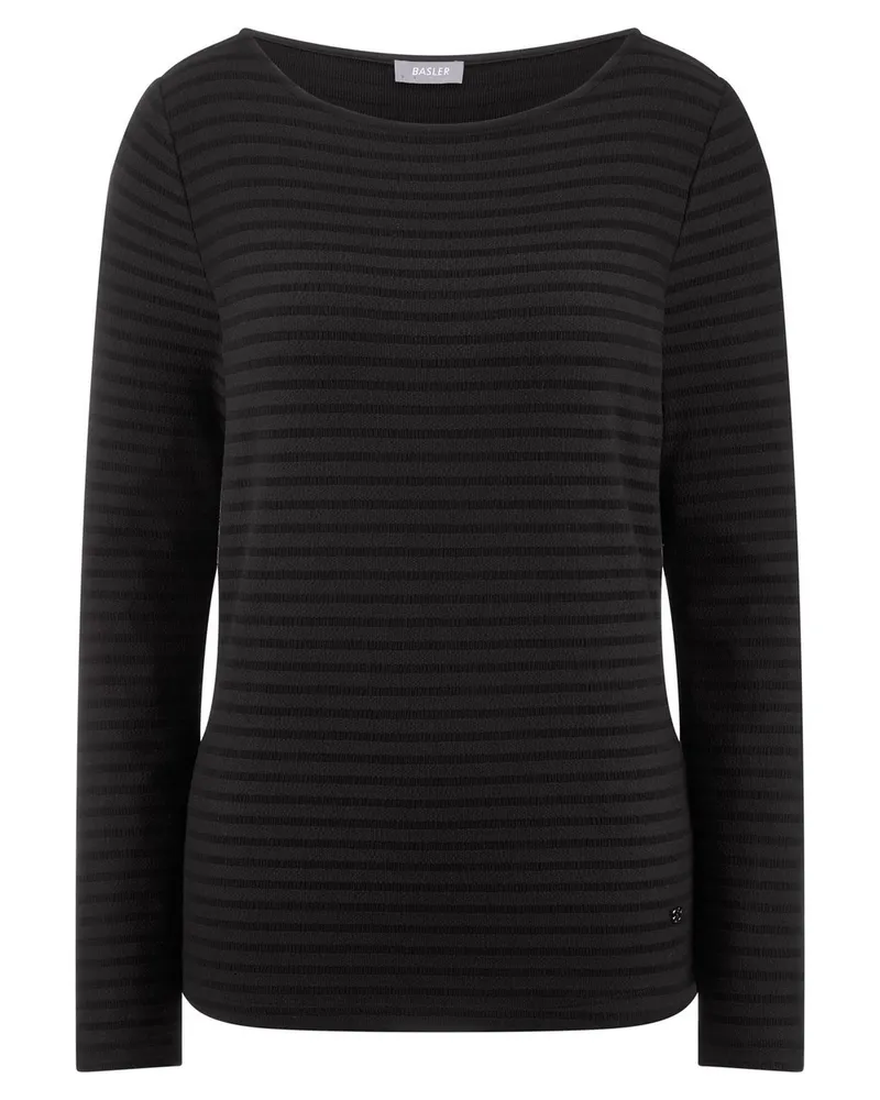 Basler Jersey-Shirt  schwarz Schwarz