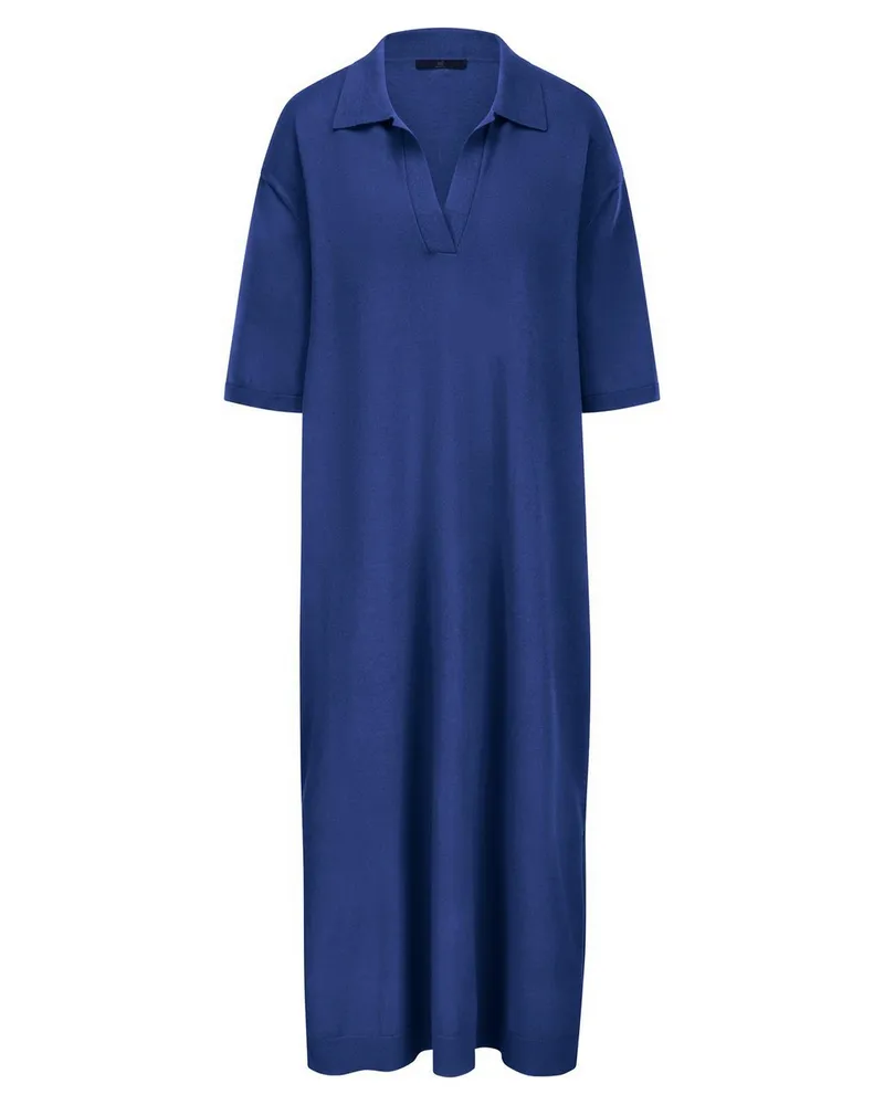 Emilia Lay Polo-Strickkleid  blau Blau