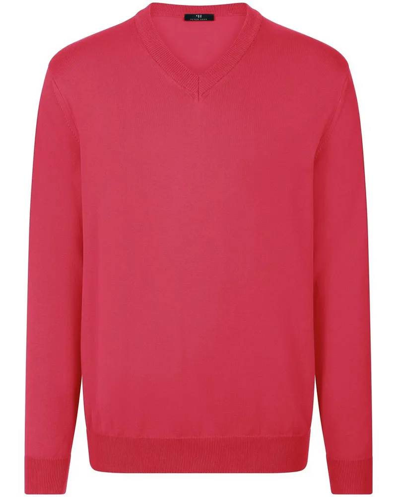 Peter Hahn V-Pullover  rot Rot