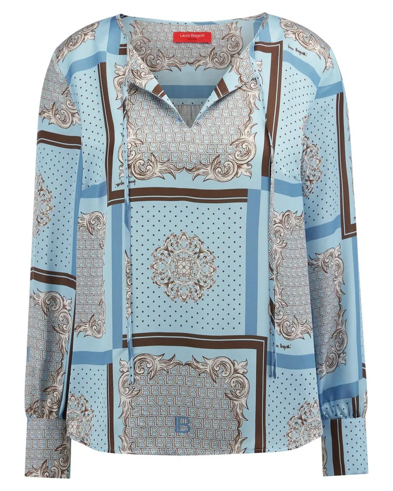 Laura Biagiotti Bluse  blau Blau
