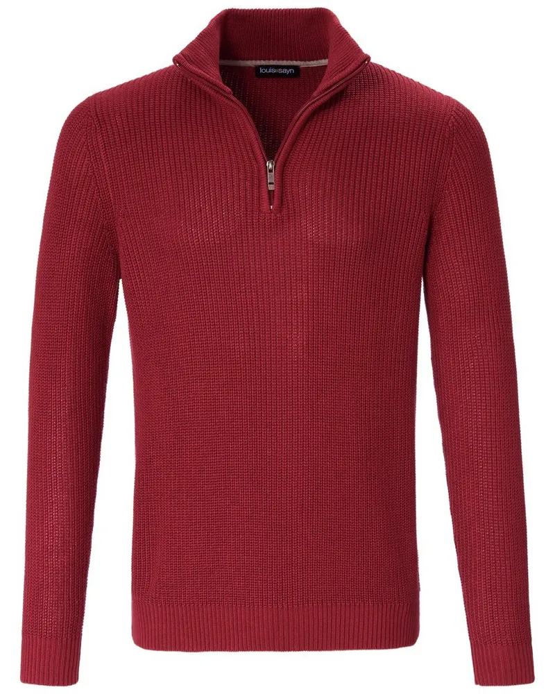 Louis Sayn Pullover Stehbundkragen  rot Rot