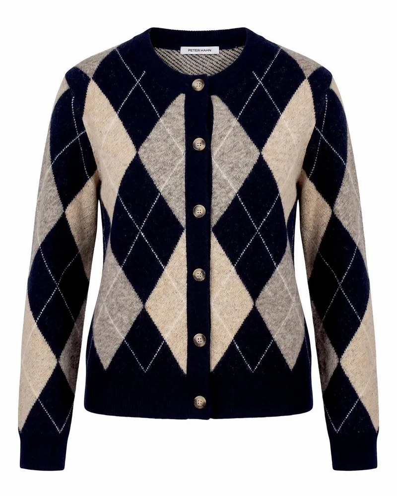 Peter Hahn Strickjacke  blau Blau