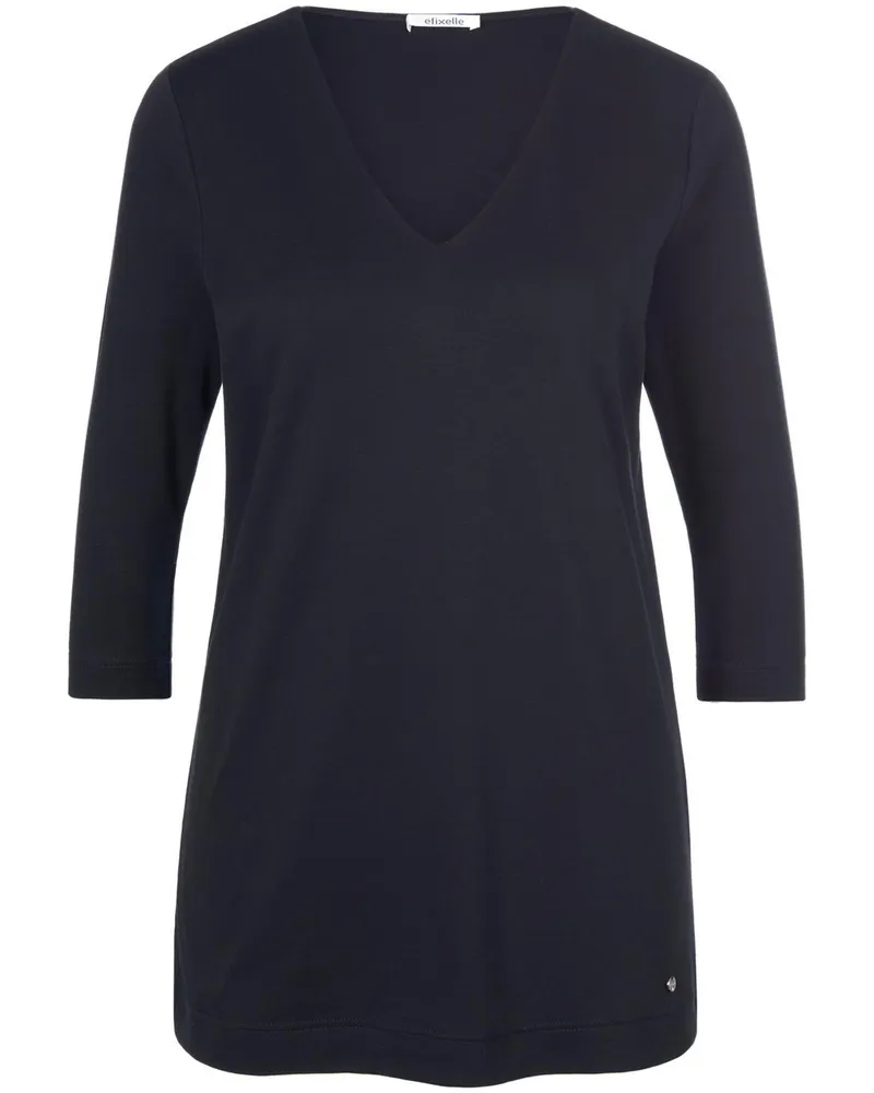 Efixelle V-Shirt 3/4-Arm  schwarz Schwarz
