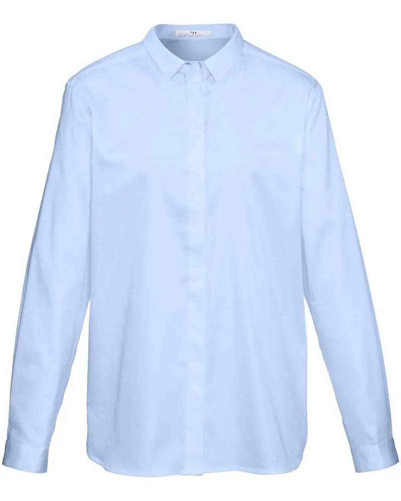 Peter Hahn Bluse im Oversized-Schnitt  blau Blau