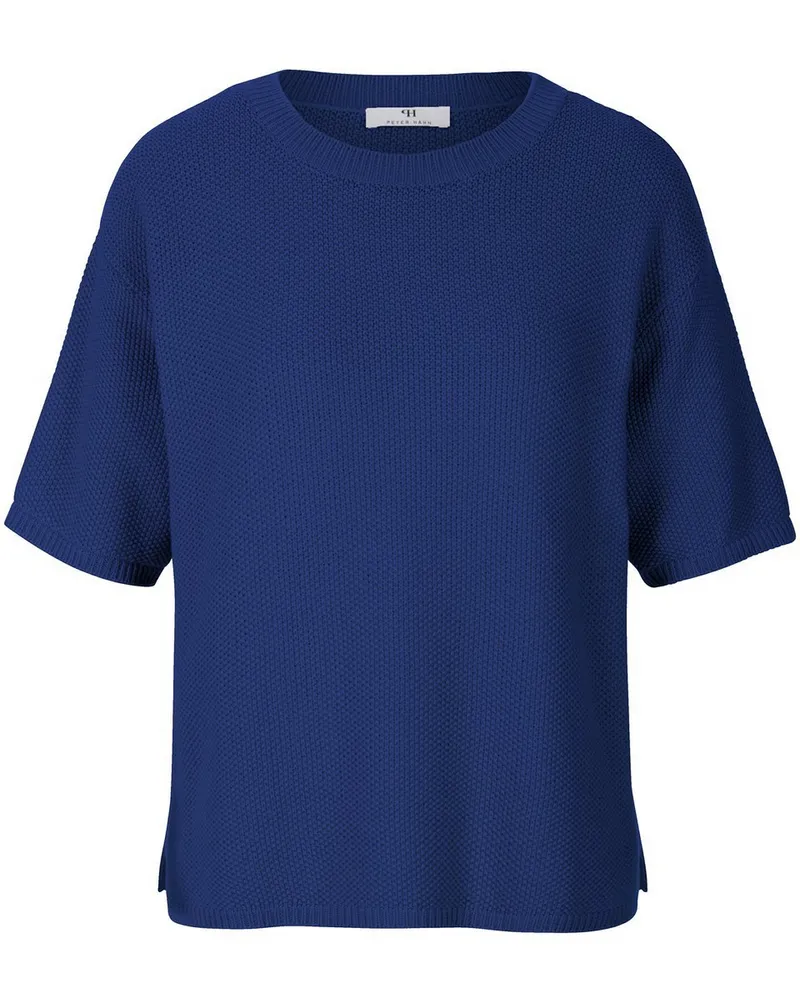 Peter Hahn Pullover 1/2-Arm aus 100% Baumwolle  blau Blau