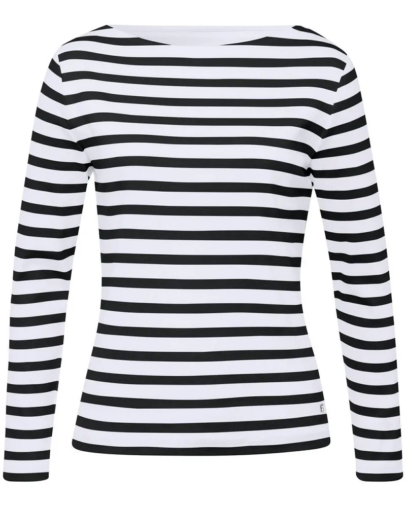 Basler Ringel-Shirt  weiss Weiss