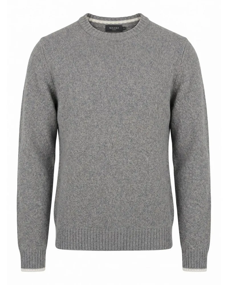 Maerz Rundhals-Pullover  blau Blau