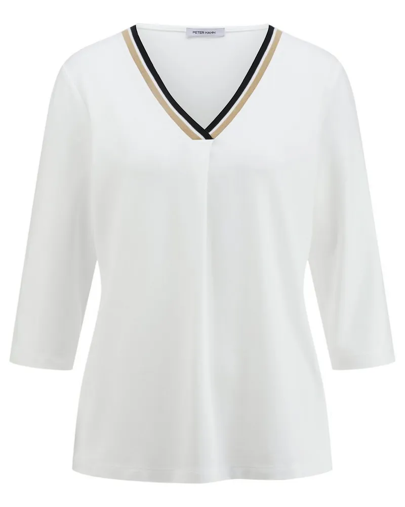 Peter Hahn V-Shirt 3/4-Arm  weiss Weiss