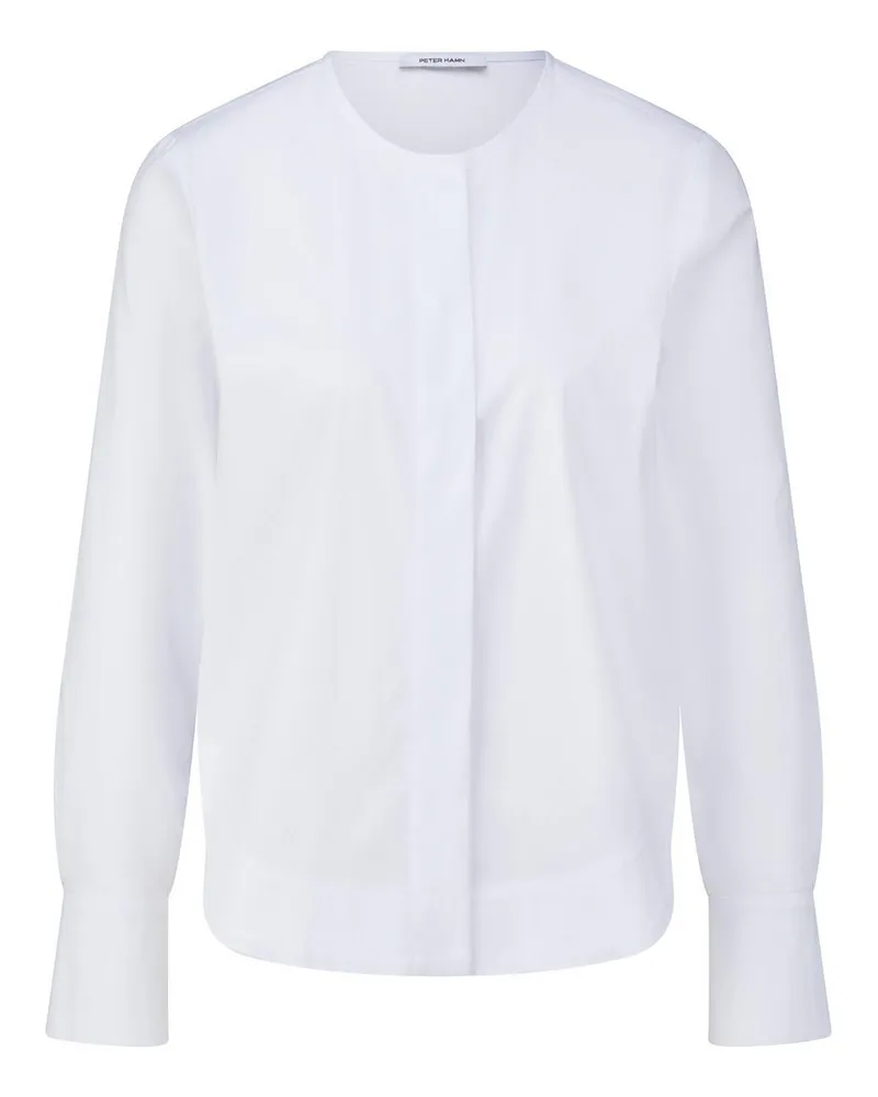 Peter Hahn Long-Bluse  weiss Weiss